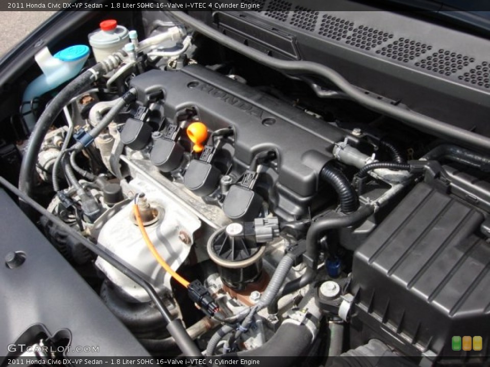 1.8 Liter SOHC 16-Valve i-VTEC 4 Cylinder 2011 Honda Civic Engine
