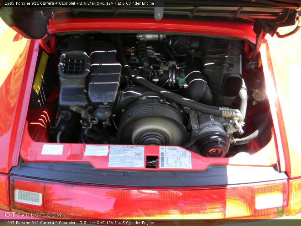 3.6 Liter OHC 12V Flat 6 Cylinder 1995 Porsche 911 Engine