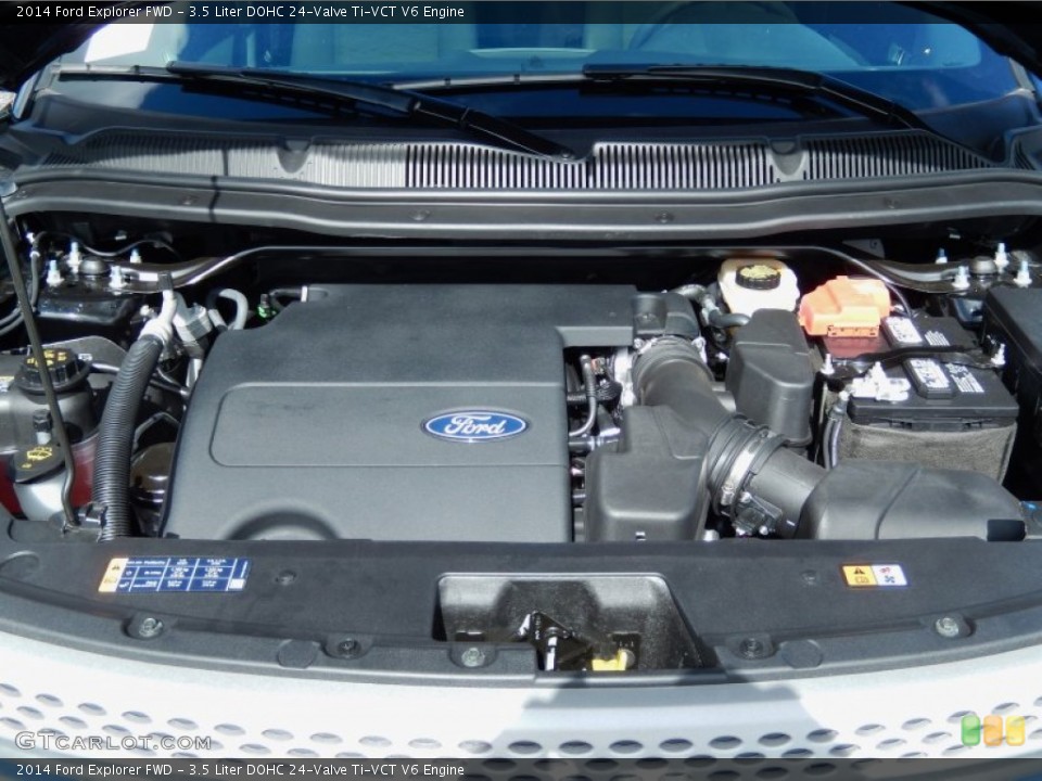 3.5 Liter DOHC 24-Valve Ti-VCT V6 2014 Ford Explorer Engine