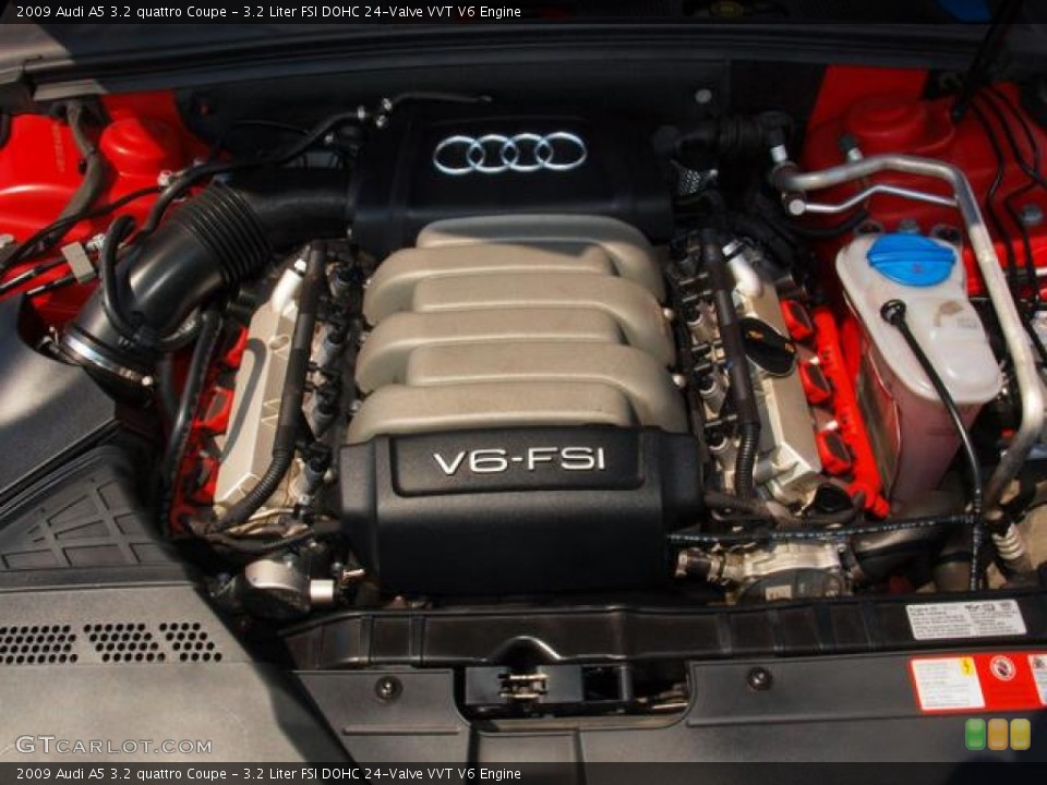 3.2 Liter FSI DOHC 24-Valve VVT V6 2009 Audi A5 Engine