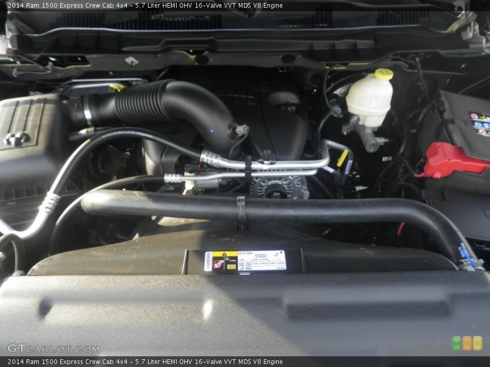5.7 Liter HEMI OHV 16-Valve VVT MDS V8 Engine for the 2014 Ram 1500 #84889382