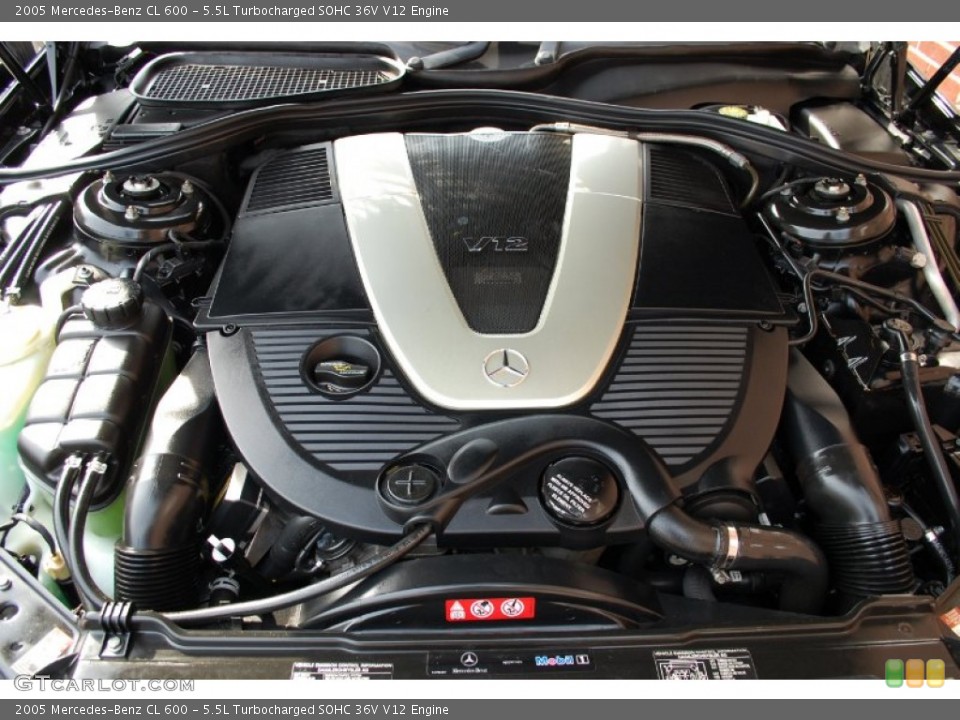 5.5L Turbocharged SOHC 36V V12 Engine for the 2005 Mercedes-Benz CL #84912616