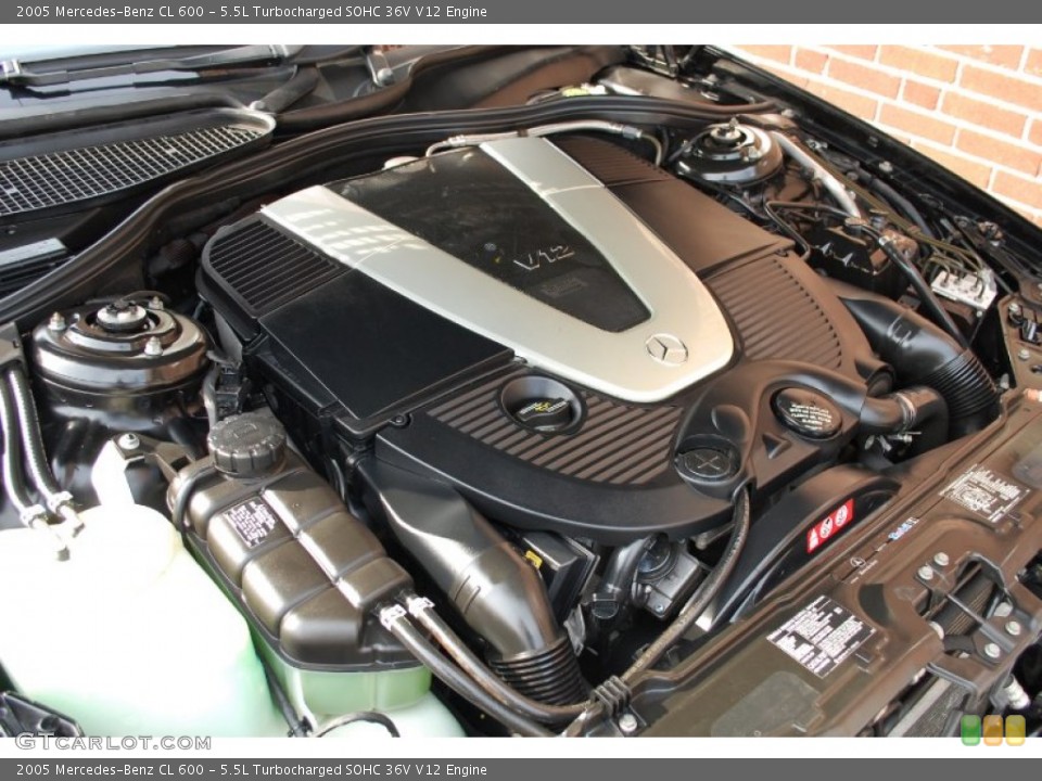 5.5L Turbocharged SOHC 36V V12 Engine for the 2005 Mercedes-Benz CL #84912634