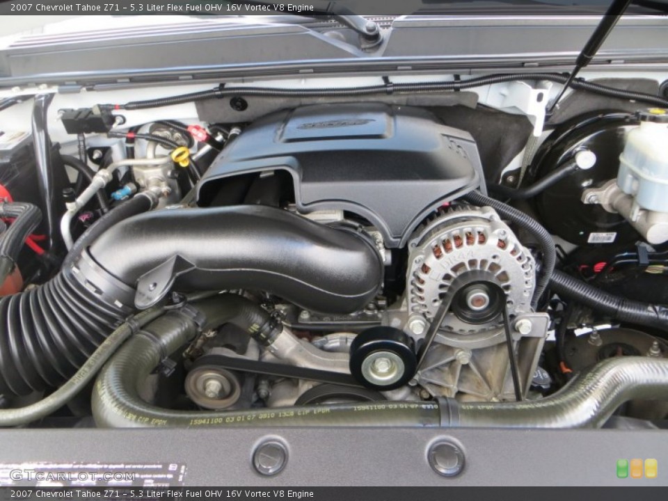 5.3 Liter Flex Fuel OHV 16V Vortec V8 Engine for the 2007 Chevrolet Tahoe #84932410