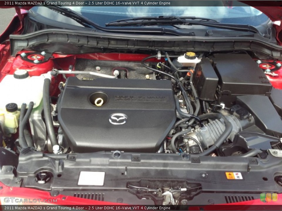 2.5 Liter DOHC 16-Valve VVT 4 Cylinder 2011 Mazda MAZDA3 Engine