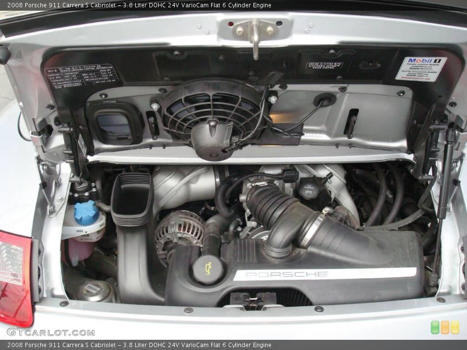 3.8 Liter DOHC 24V VarioCam Flat 6 Cylinder Engine for the 2008 Porsche 911 #8498523