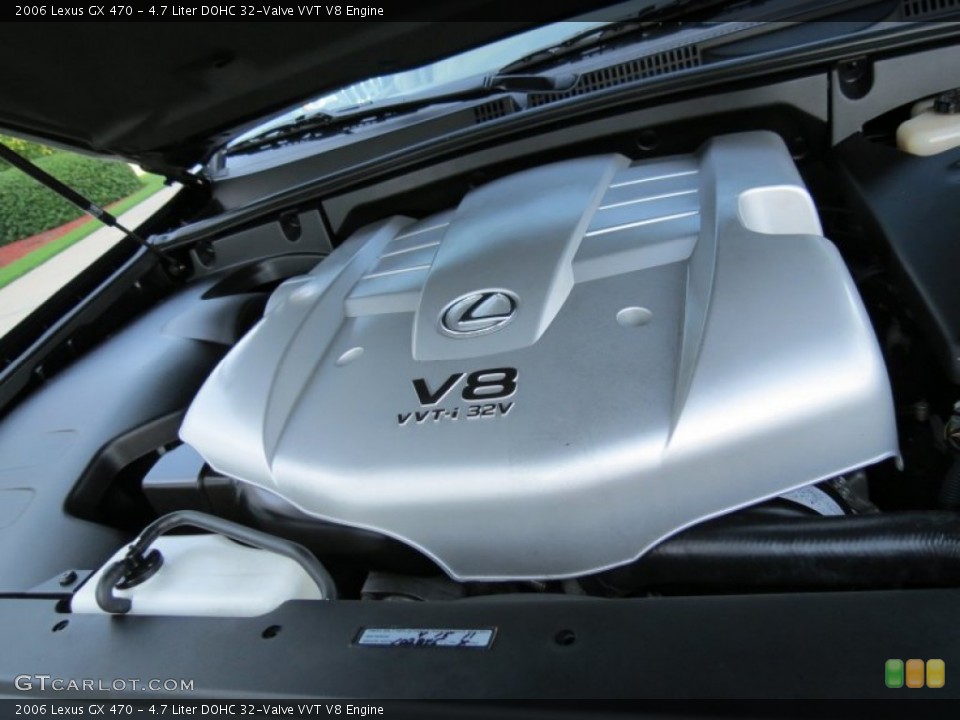 4.7 Liter DOHC 32-Valve VVT V8 2006 Lexus GX Engine