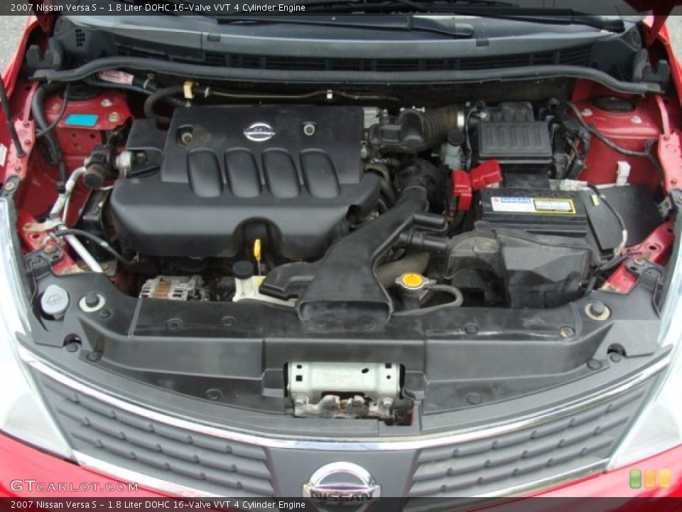 1.8 Liter DOHC 16-Valve VVT 4 Cylinder 2007 Nissan Versa Engine