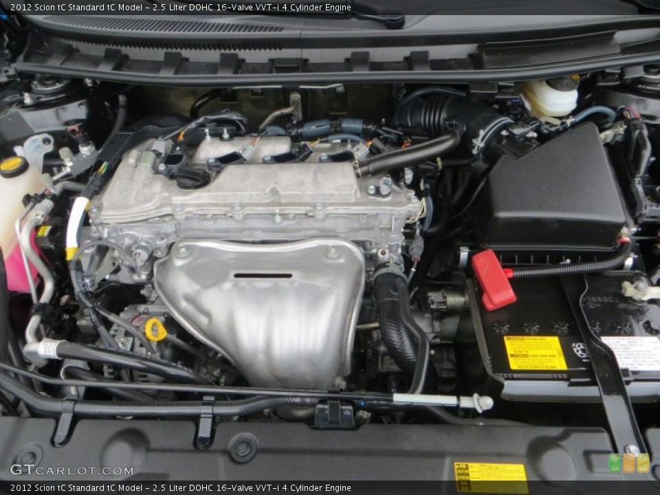2.5 Liter DOHC 16-Valve VVT-i 4 Cylinder 2012 Scion tC Engine
