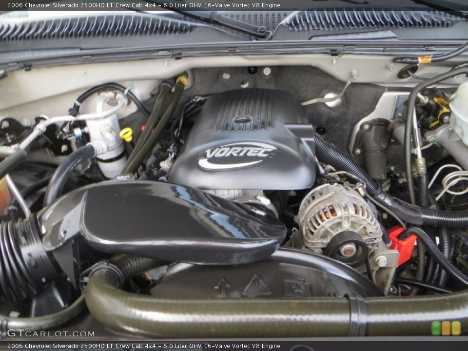6.0 Liter OHV 16-Valve Vortec V8 Engine for the 2006 Chevrolet Silverado 2500HD #85035136