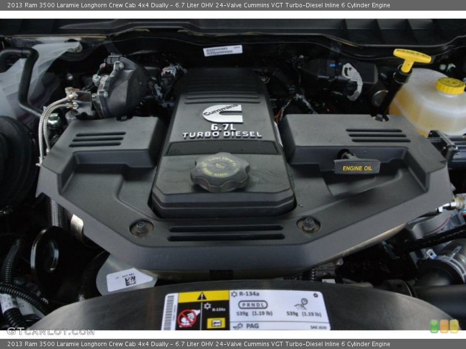 6.7 Liter OHV 24-Valve Cummins VGT Turbo-Diesel Inline 6 Cylinder Engine for the 2013 Ram 3500 #85035406