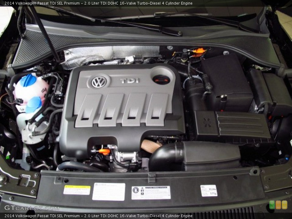 2.0 Liter TDI DOHC 16-Valve Turbo-Diesel 4 Cylinder Engine for the 2014 Volkswagen Passat #85035727