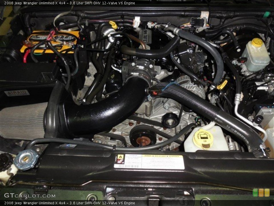 3.8 Liter SMPI OHV 12-Valve V6 Engine for the 2008 Jeep Wrangler Unlimited #85082708