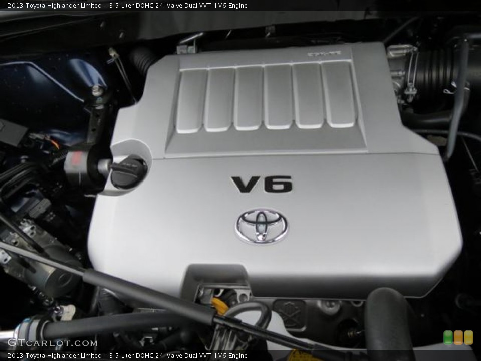 3.5 Liter DOHC 24-Valve Dual VVT-i V6 Engine for the 2013 Toyota Highlander #85084694