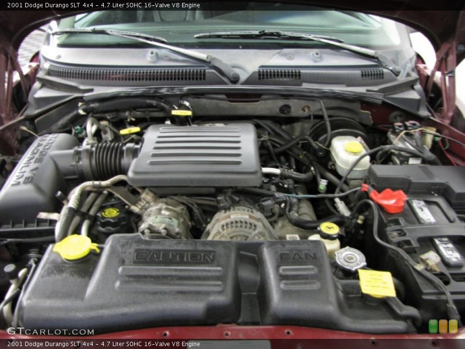 4.7 Liter SOHC 16-Valve V8 Engine for the 2001 Dodge Durango #85088767