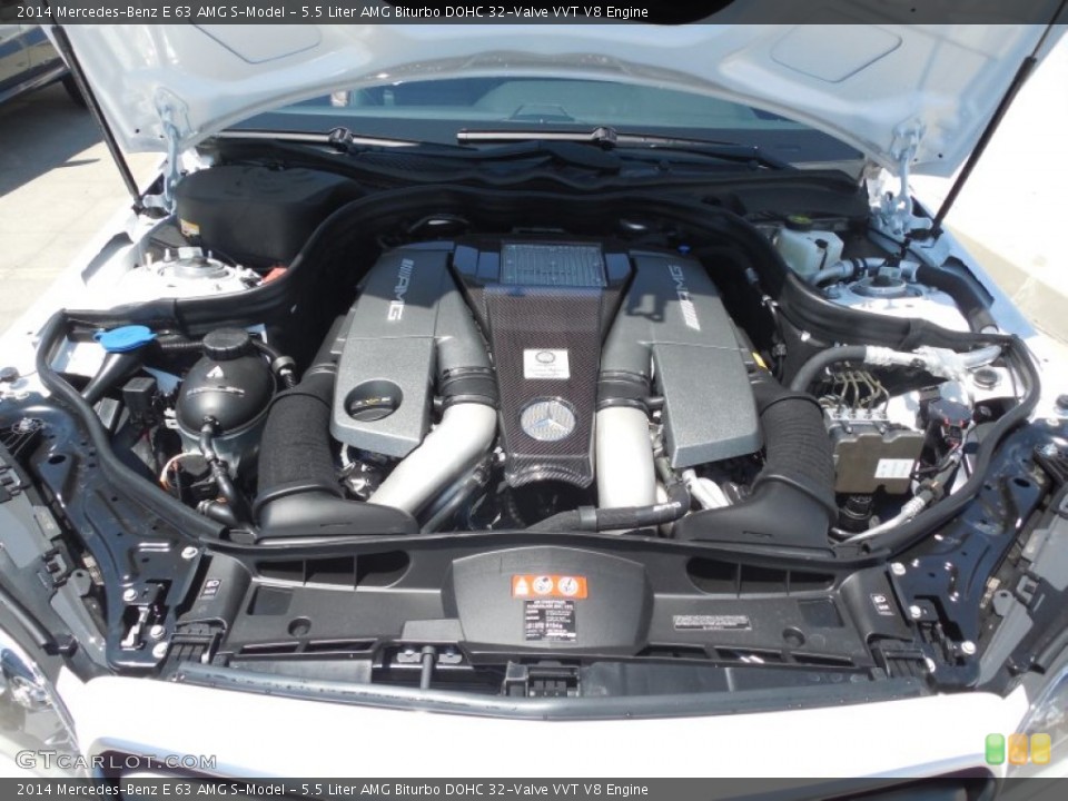 5.5 Liter AMG Biturbo DOHC 32-Valve VVT V8 Engine for the 2014 Mercedes-Benz E #85107392