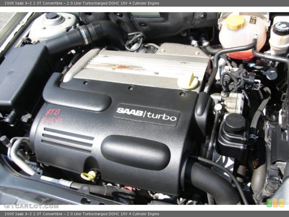 2.0 Liter Turbocharged DOHC 16V 4 Cylinder 2006 Saab 9-3 Engine