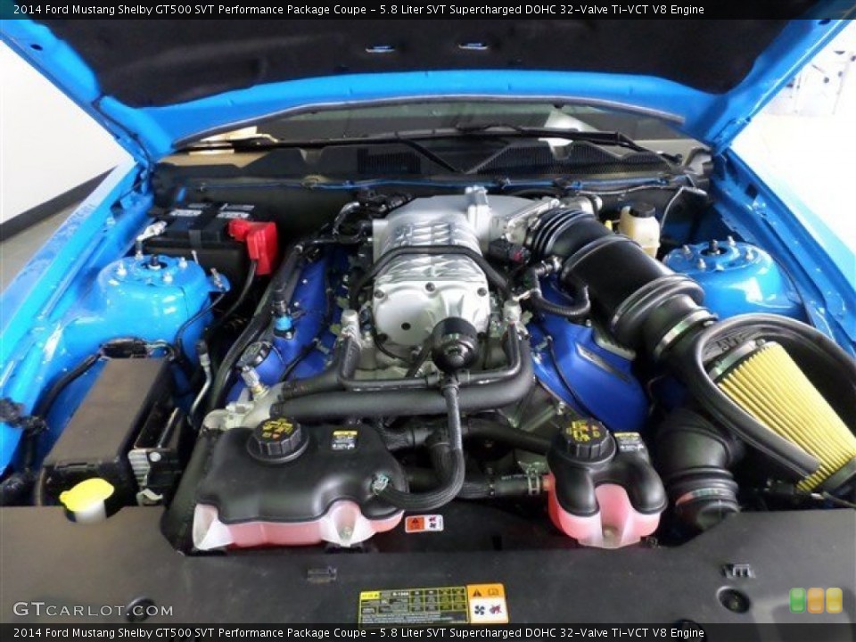 5.8 Liter SVT Supercharged DOHC 32-Valve Ti-VCT V8 Engine for the 2014 Ford Mustang #85154168