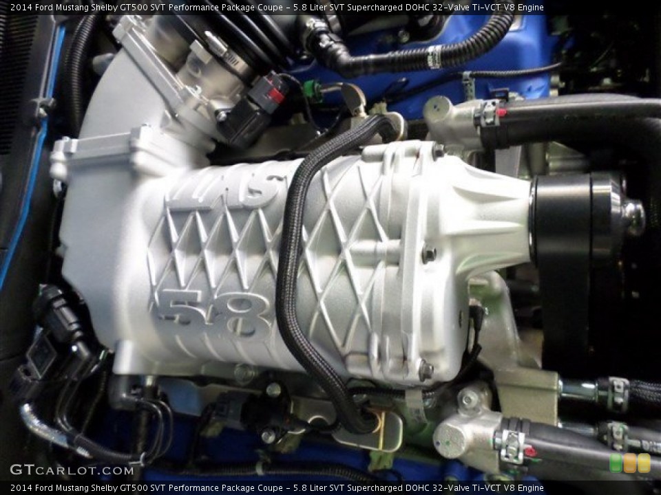 5.8 Liter SVT Supercharged DOHC 32-Valve Ti-VCT V8 Engine for the 2014 Ford Mustang #85154189