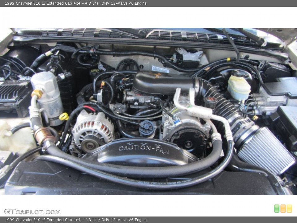 4.3 Liter OHV 12-Valve V6 1999 Chevrolet S10 Engine