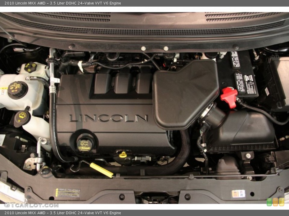 3.5 Liter DOHC 24-Valve VVT V6 2010 Lincoln MKX Engine