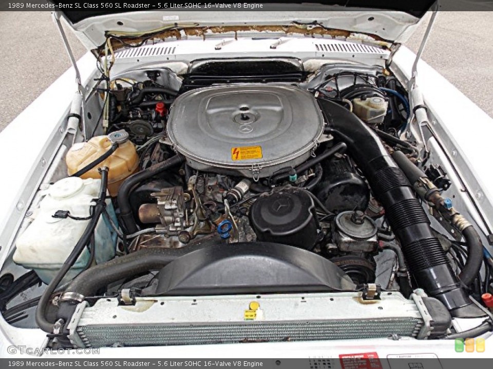 5.6 Liter SOHC 16-Valve V8 Engine for the 1989 Mercedes-Benz SL Class #85232744