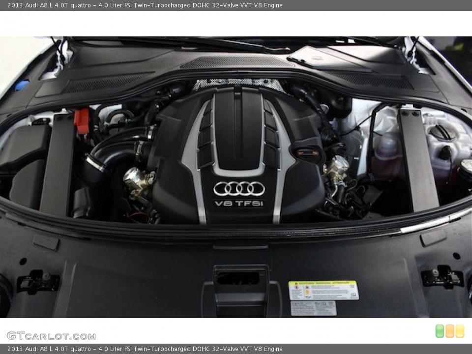 4.0 Liter FSI Twin-Turbocharged DOHC 32-Valve VVT V8 Engine for the 2013 Audi A8 #85247597