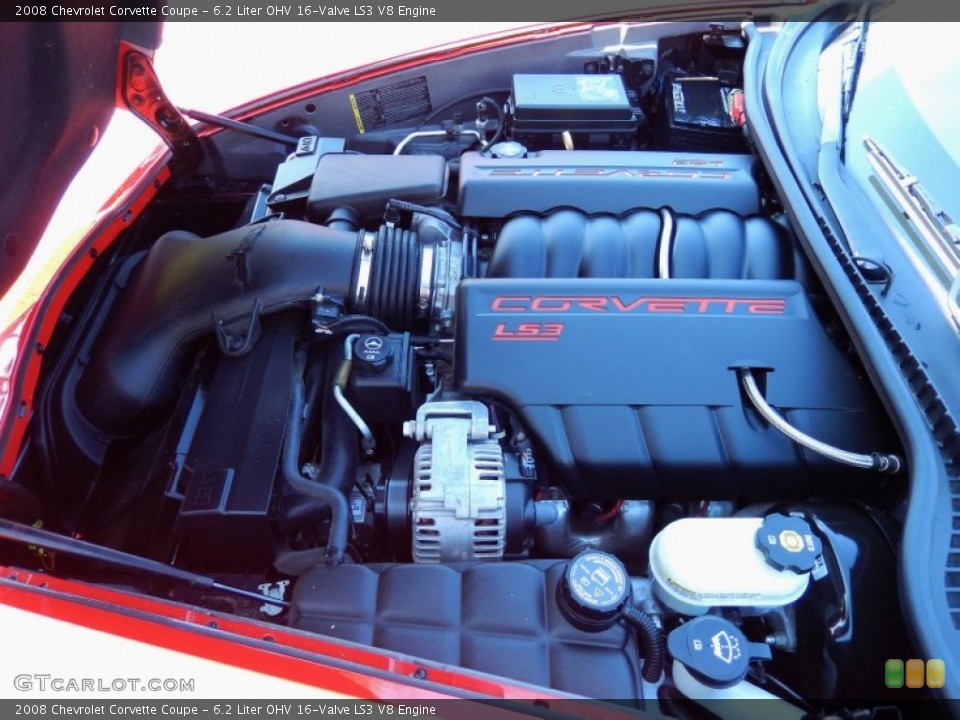 6.2 Liter OHV 16-Valve LS3 V8 Engine for the 2008 Chevrolet Corvette #85261344