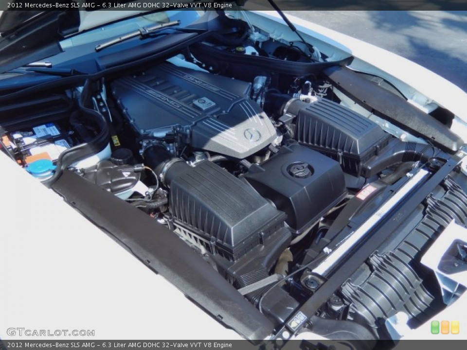 6.3 Liter AMG DOHC 32-Valve VVT V8 2012 Mercedes-Benz SLS Engine