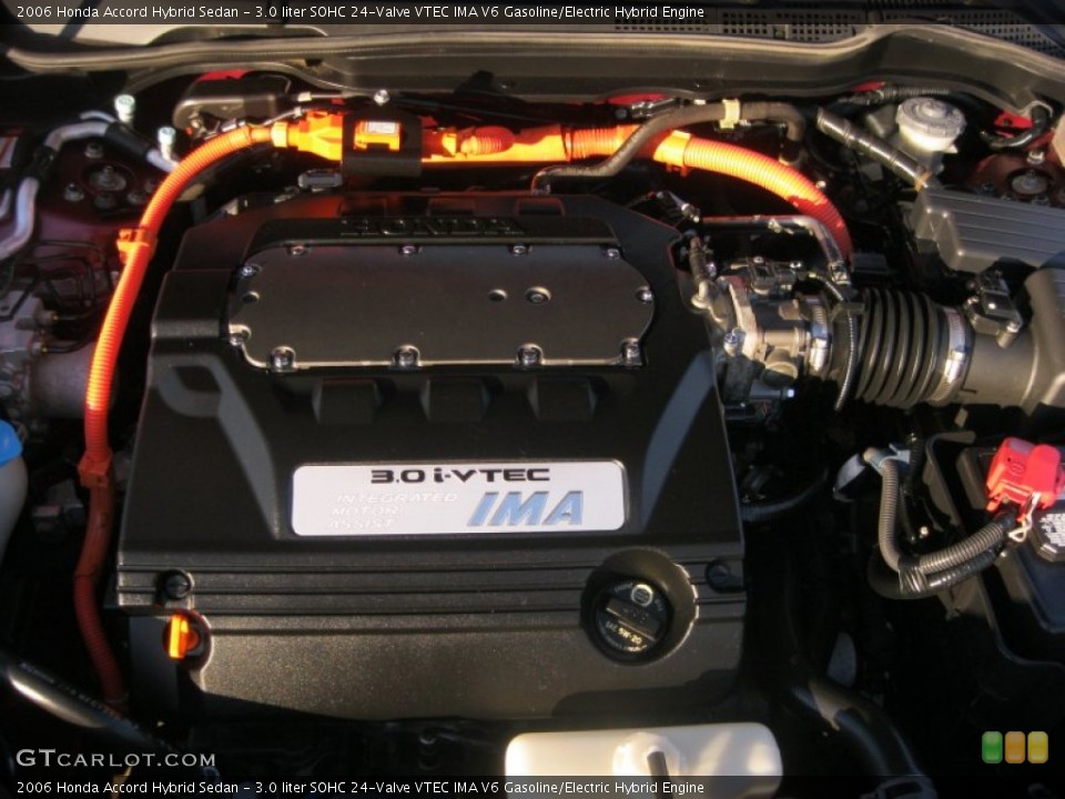 3.0 liter SOHC 24-Valve VTEC IMA V6 Gasoline/Electric Hybrid Engine for the 2006 Honda Accord #85318017