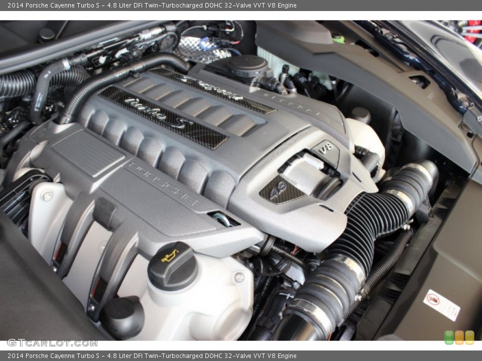 4.8 Liter DFI Twin-Turbocharged DOHC 32-Valve VVT V8 Engine for the 2014 Porsche Cayenne #85403260