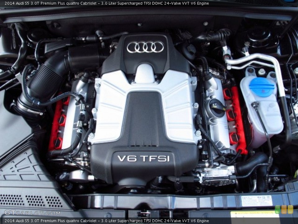 3.0 Liter Supercharged TFSI DOHC 24-Valve VVT V6 Engine for the 2014 Audi S5 #85418823