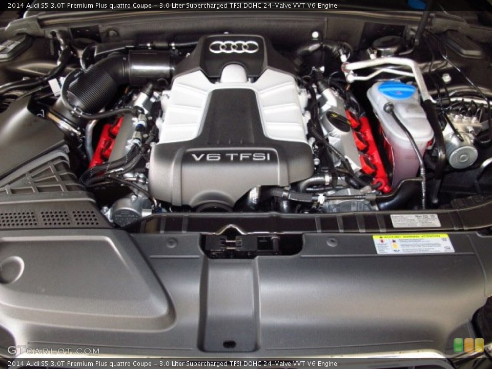 3.0 Liter Supercharged TFSI DOHC 24-Valve VVT V6 Engine for the 2014 Audi S5 #85426749