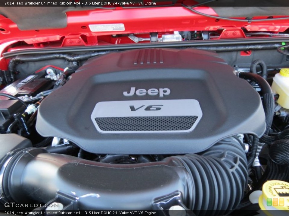 3.6 Liter DOHC 24-Valve VVT V6 Engine for the 2014 Jeep Wrangler Unlimited #85489991