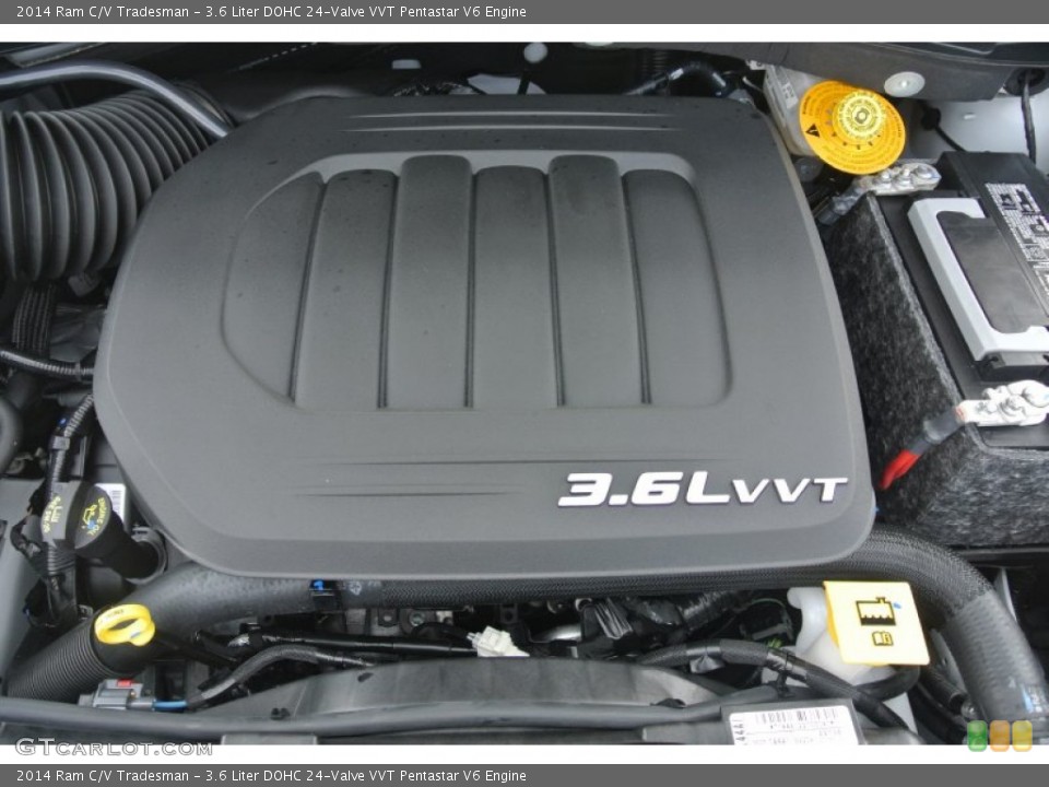 3.6 Liter DOHC 24-Valve VVT Pentastar V6 2014 Ram C/V Engine
