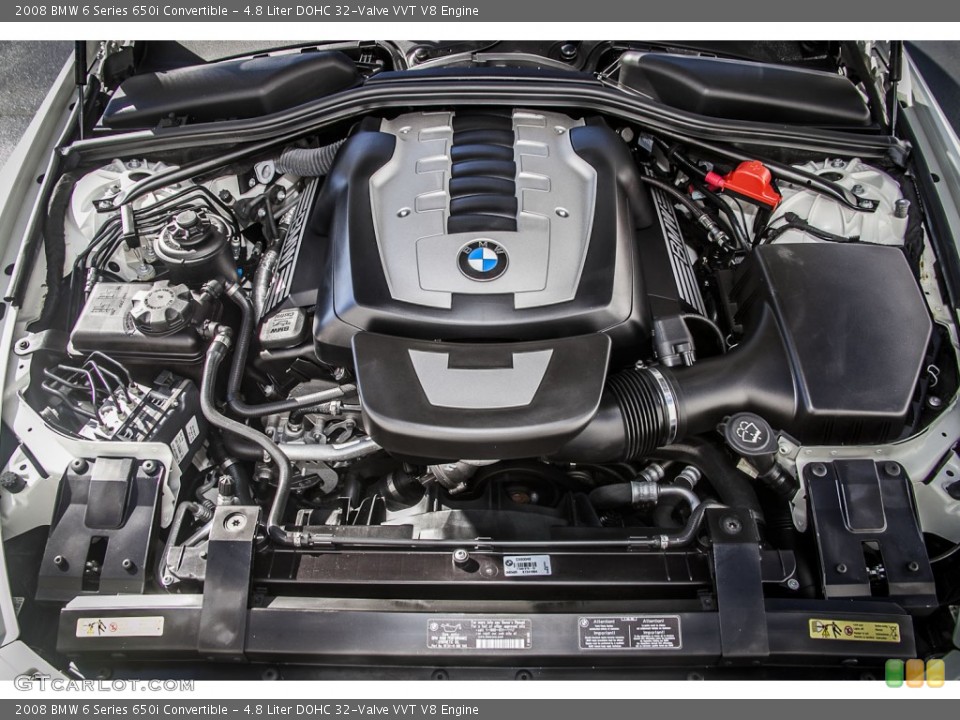 4.8 Liter DOHC 32-Valve VVT V8 Engine for the 2008 BMW 6 Series #85514426