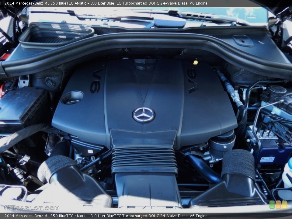 3.0 Liter BlueTEC Turbocharged DOHC 24-Valve Diesel V6 2014 Mercedes-Benz ML Engine