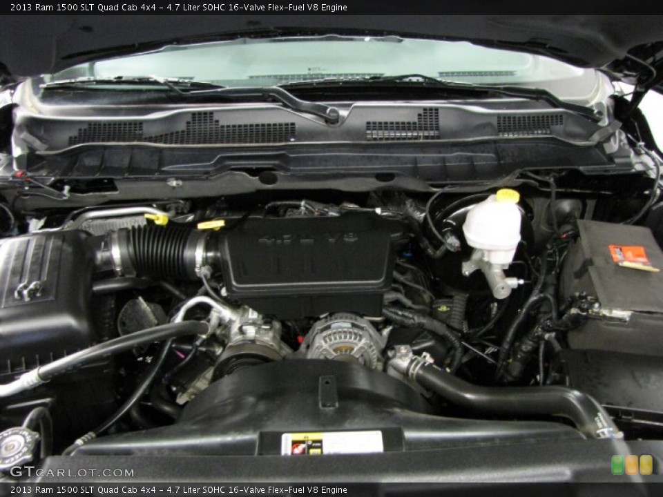 4.7 Liter SOHC 16-Valve Flex-Fuel V8 Engine for the 2013 Ram 1500 #85602082