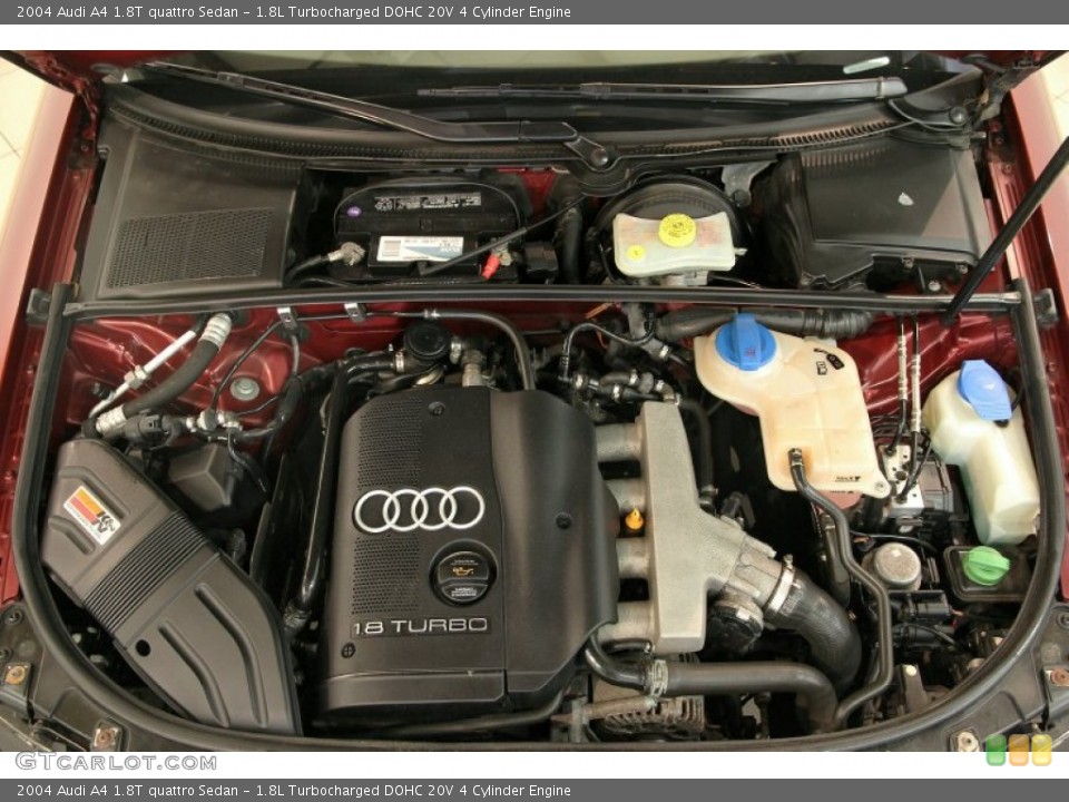 1.8L Turbocharged DOHC 20V 4 Cylinder Engine for the 2004 Audi A4 #85629476