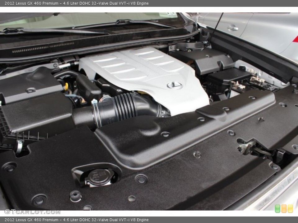 4.6 Liter DOHC 32-Valve Dual VVT-i V8 2012 Lexus GX Engine