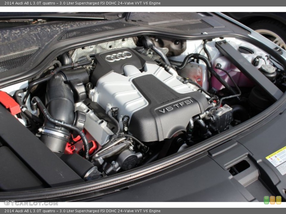 3.0 Liter Supercharged FSI DOHC 24-Valve VVT V6 Engine for the 2014 Audi A8 #85639870