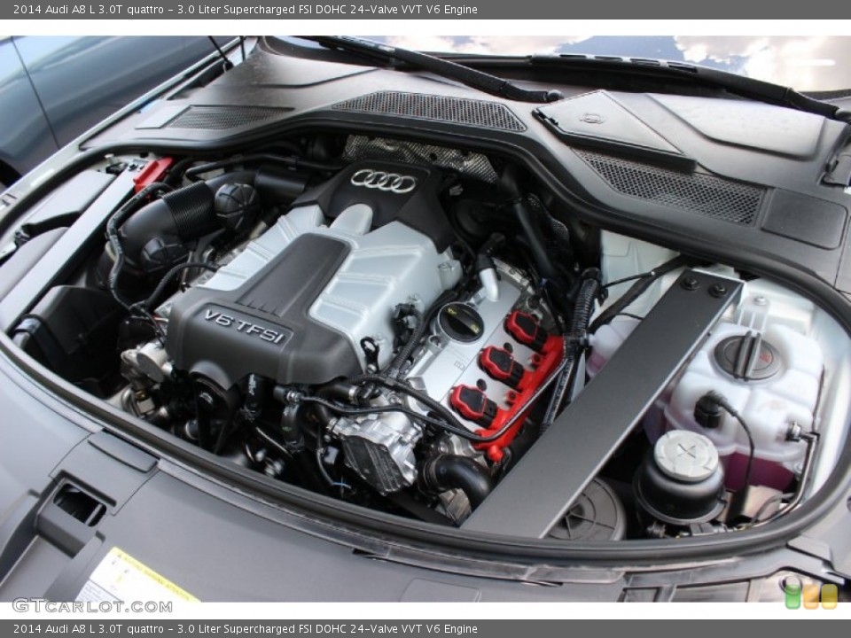 3.0 Liter Supercharged FSI DOHC 24-Valve VVT V6 Engine for the 2014 Audi A8 #85679285