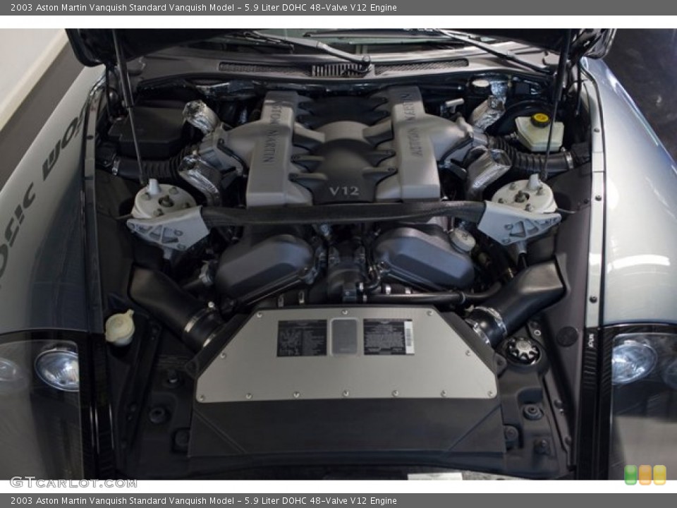 5.9 Liter DOHC 48-Valve V12 Engine for the 2003 Aston Martin Vanquish #85722191