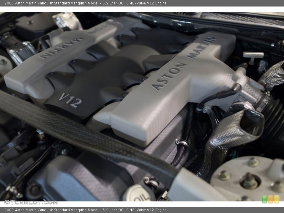5.9 Liter DOHC 48-Valve V12 Engine for the 2003 Aston Martin Vanquish #85722238