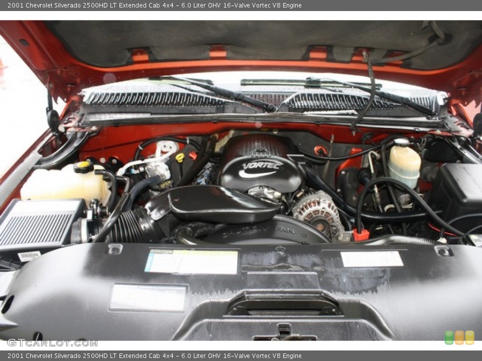 6.0 Liter OHV 16-Valve Vortec V8 Engine for the 2001 Chevrolet Silverado 2500HD #85737574