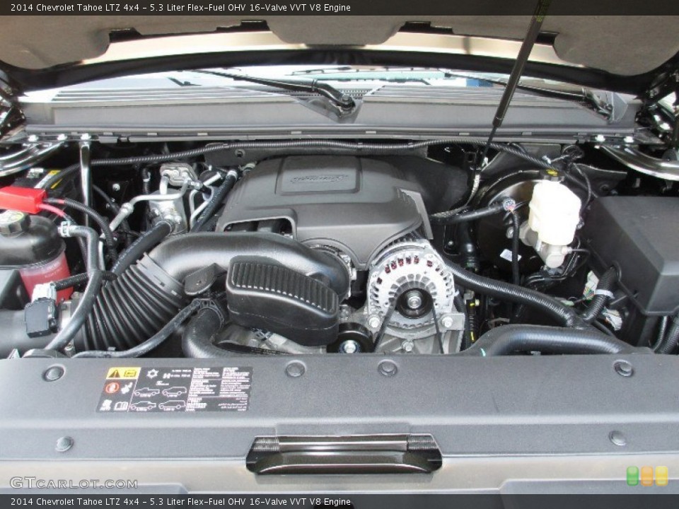 5.3 Liter Flex-Fuel OHV 16-Valve VVT V8 Engine for the 2014 Chevrolet Tahoe #85770649