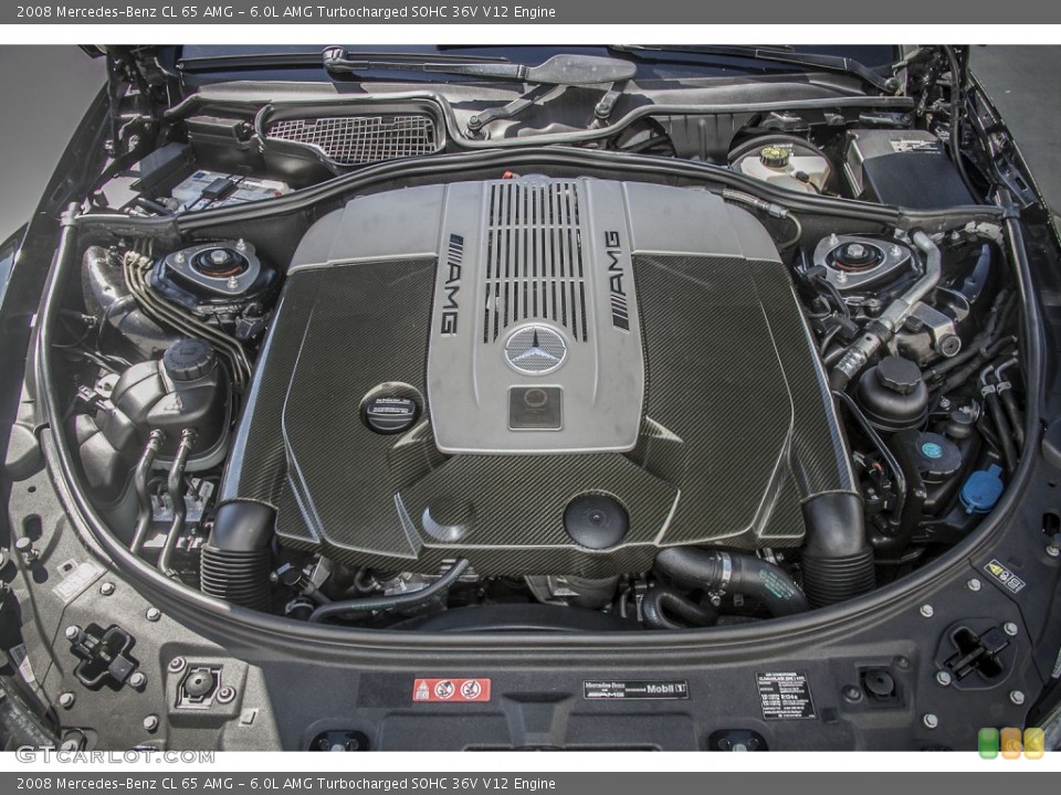 6.0L AMG Turbocharged SOHC 36V V12 2008 Mercedes-Benz CL Engine