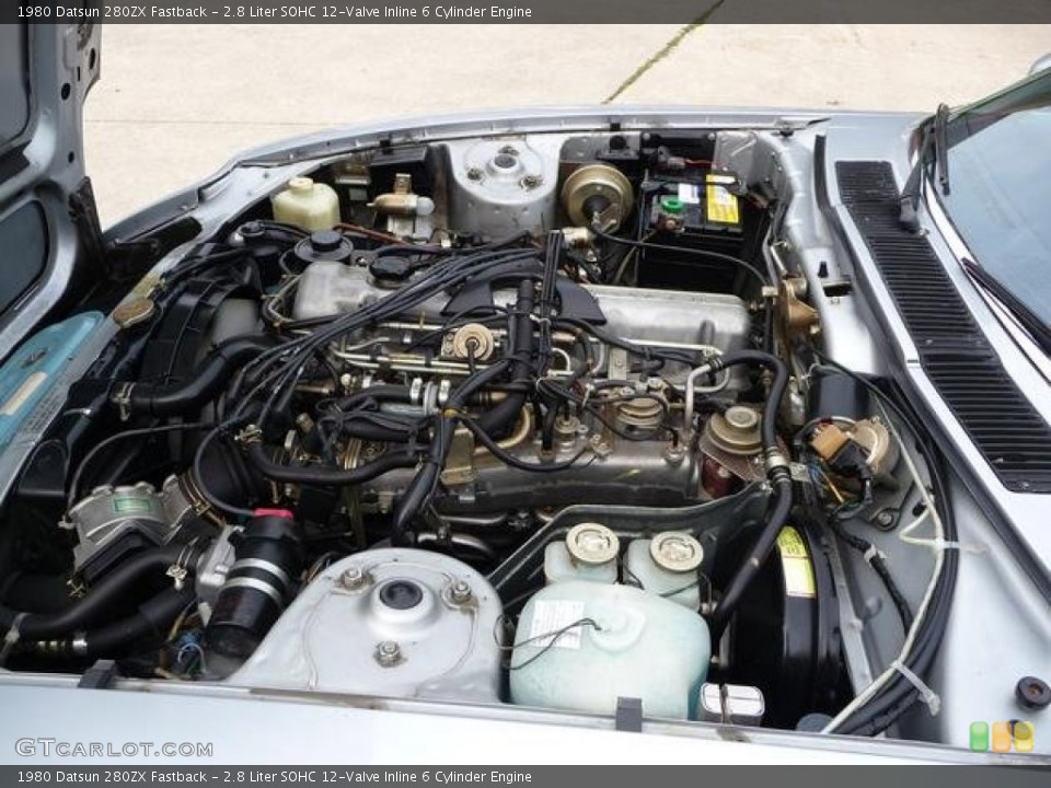 2.8 Liter SOHC 12-Valve Inline 6 Cylinder 1980 Datsun 280ZX Engine