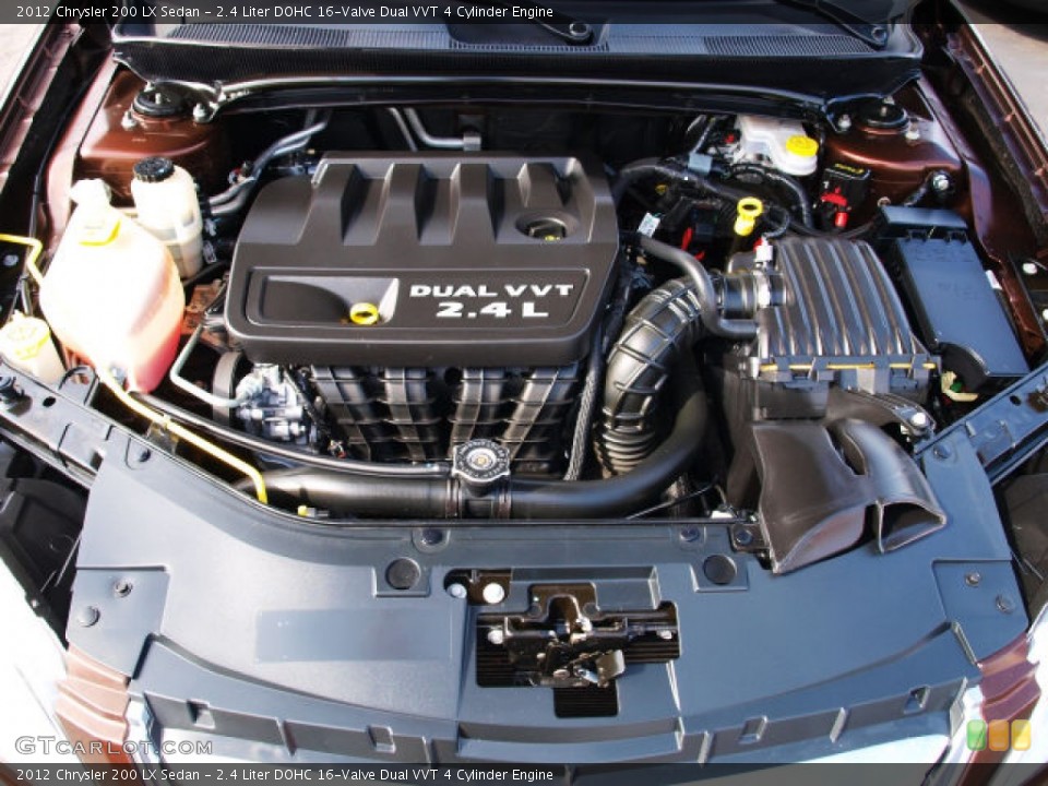 2.4 Liter DOHC 16-Valve Dual VVT 4 Cylinder 2012 Chrysler 200 Engine