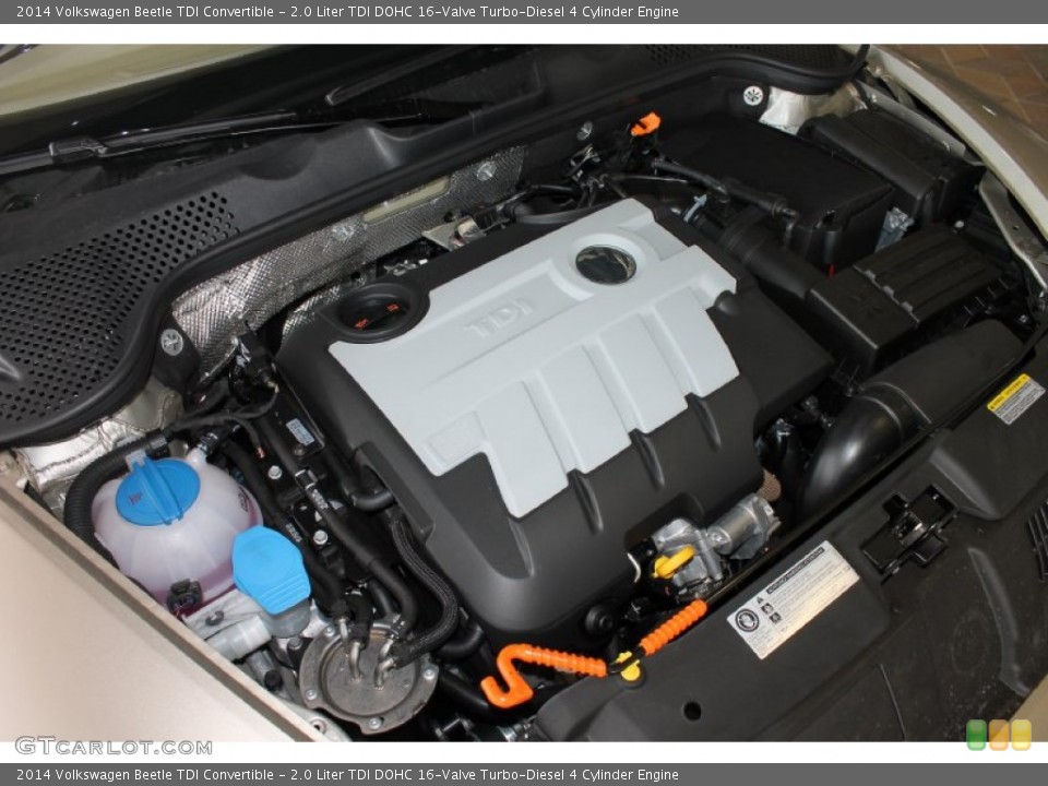 2.0 Liter TDI DOHC 16-Valve Turbo-Diesel 4 Cylinder Engine for the 2014 Volkswagen Beetle #85837612